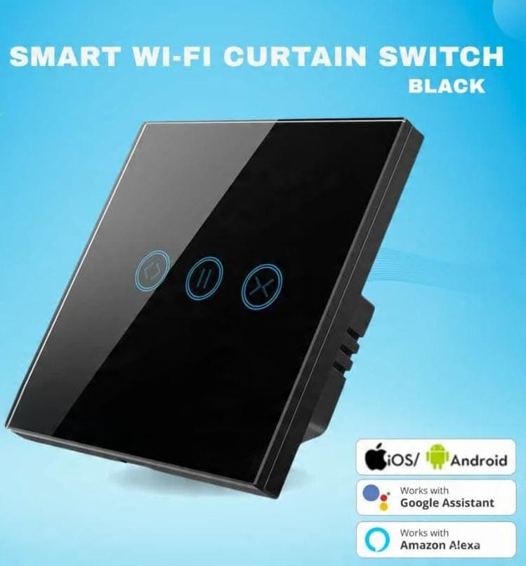 مفتاح ستارة ذكي بخاصية واي فاي (لون أسود) - Smart Home