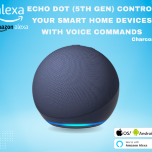 Echo Dot (الجيل الخامس) _ سماعة بلوتوث ذكية مع أليكسا _ استخدم صوتك للتحكم بالأجهزة المنزلية الذكية - Smart Home
