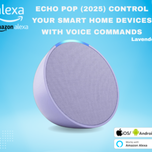 Echo Pop أرجواني _ سماعة بلوتوث ذكية مع أليكسا _ استخدم صوتك للتحكم بالأجهزة المنزلية الذكية - Smart Home
