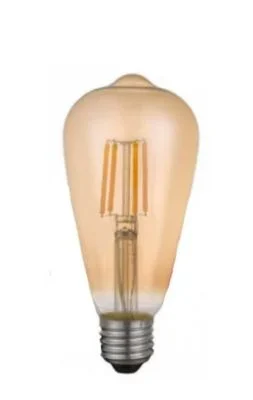 لمبة ليد (LED) على شكل كمثرى عتيقة ST64، بقوة 3 واط، لون أصفر دافئ 2700K