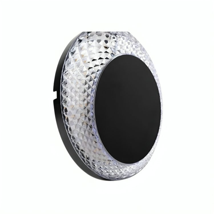 أبليك جداري LED خارجي/داخلي بتصميم بيضاوي وتأثير الكريستال - موديل TRM-PC42-2