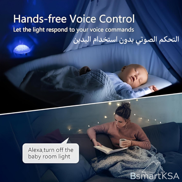 ⁦مفتاح إضاءة حائط ذكي بخاصية واي فاي (4 مفاتيح، لون أسود) - Smart Home⁩ - الصورة ⁦3⁩