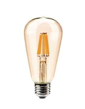 لمبة ليد (LED) على شكل كمثرى عتيقة ST64، بقوة 8 واط، لون أصفر دافئ 2700K