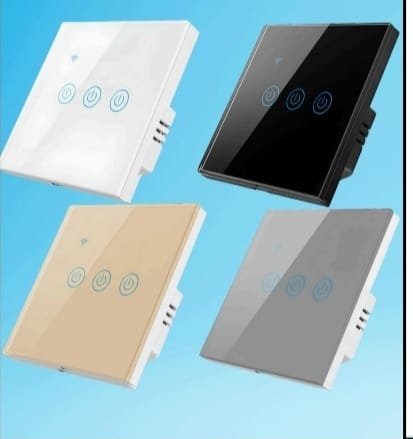 مفتاح إضاءة حائط ذكي بخاصية واي فاي (3 مفاتيح)