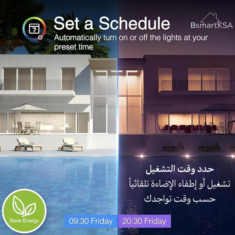 مفتاح إضاءة حائط ذكي بخاصية واي فاي (مفتاح 1، لون أبيض) - Smart Home - الصورة 3