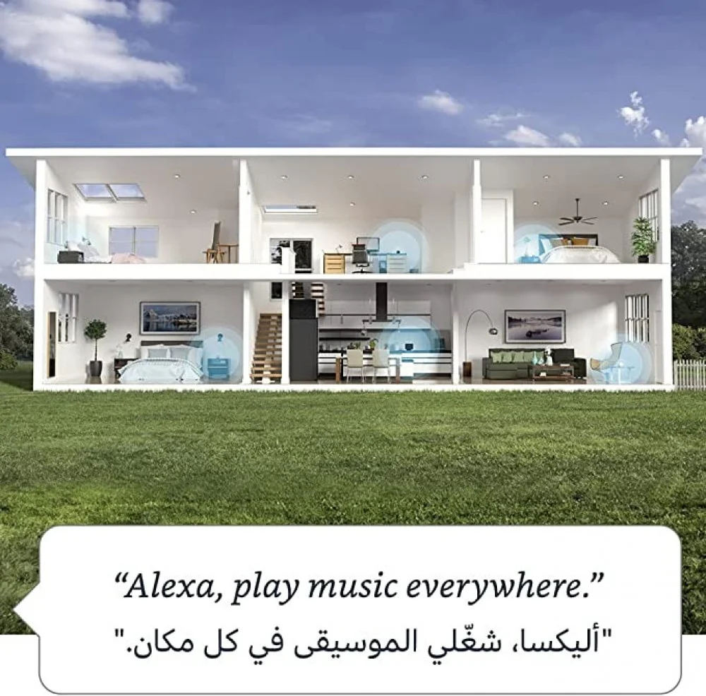 Echo Dot (الجيل الخامس) _ سماعة بلوتوث ذكية مع أليكسا _ استخدم صوتك للتحكم بالأجهزة المنزلية الذكية - Smart Home - الصورة 4
