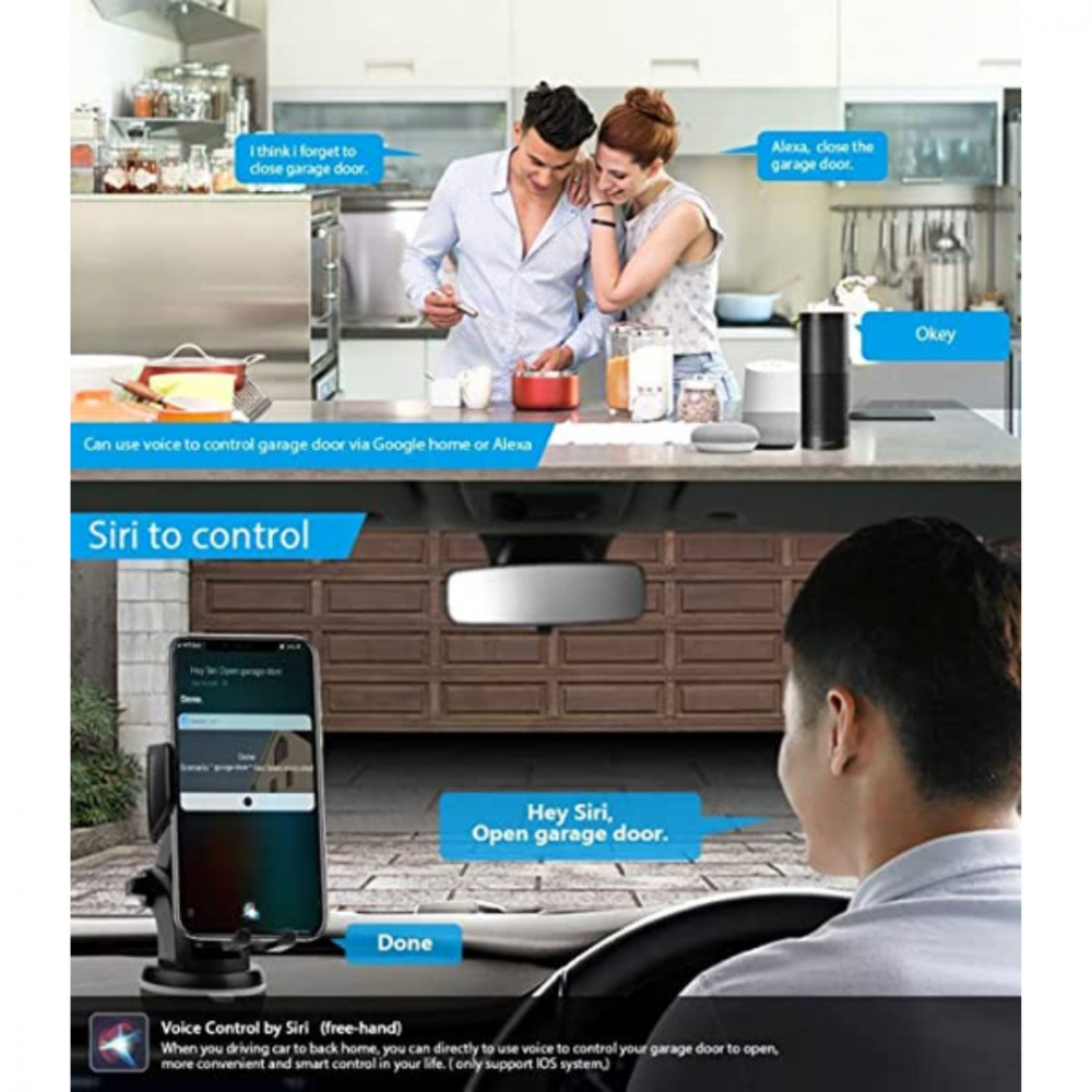 مفتاح ذكي واي فاي لتحكم فتح باب الجراج - Smart Home - الصورة 5