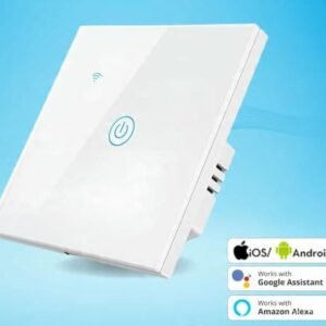 مفتاح إضاءة حائط ذكي بخاصية واي فاي (مفتاح 1، لون أبيض) - Smart Home