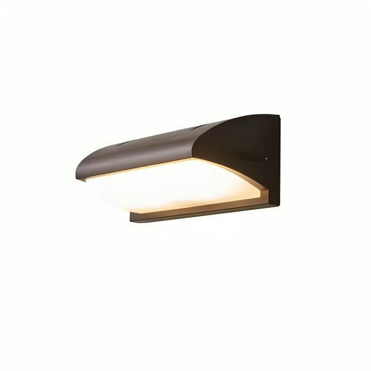 أبليك جداري LED خارجي بإضاءة سفلية وتصميم مقوس - موديل TRM-PC24-8